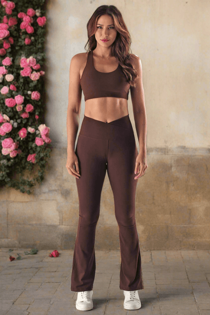 Lily V-Waist Mini-Flare Pant-0