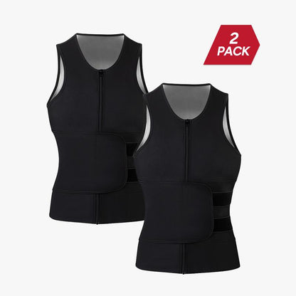 Sauna Sports Vest Suit Top
