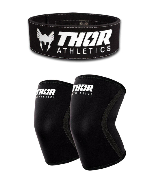 Lifting Belt 10mm + Knee Sleeves 7mm | Zwart-0